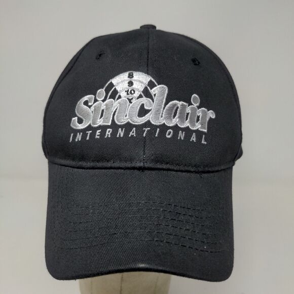 Sinclair International Men's Strapback Hat Black Adjustable Embroidered Logo - Picture 3 of 10